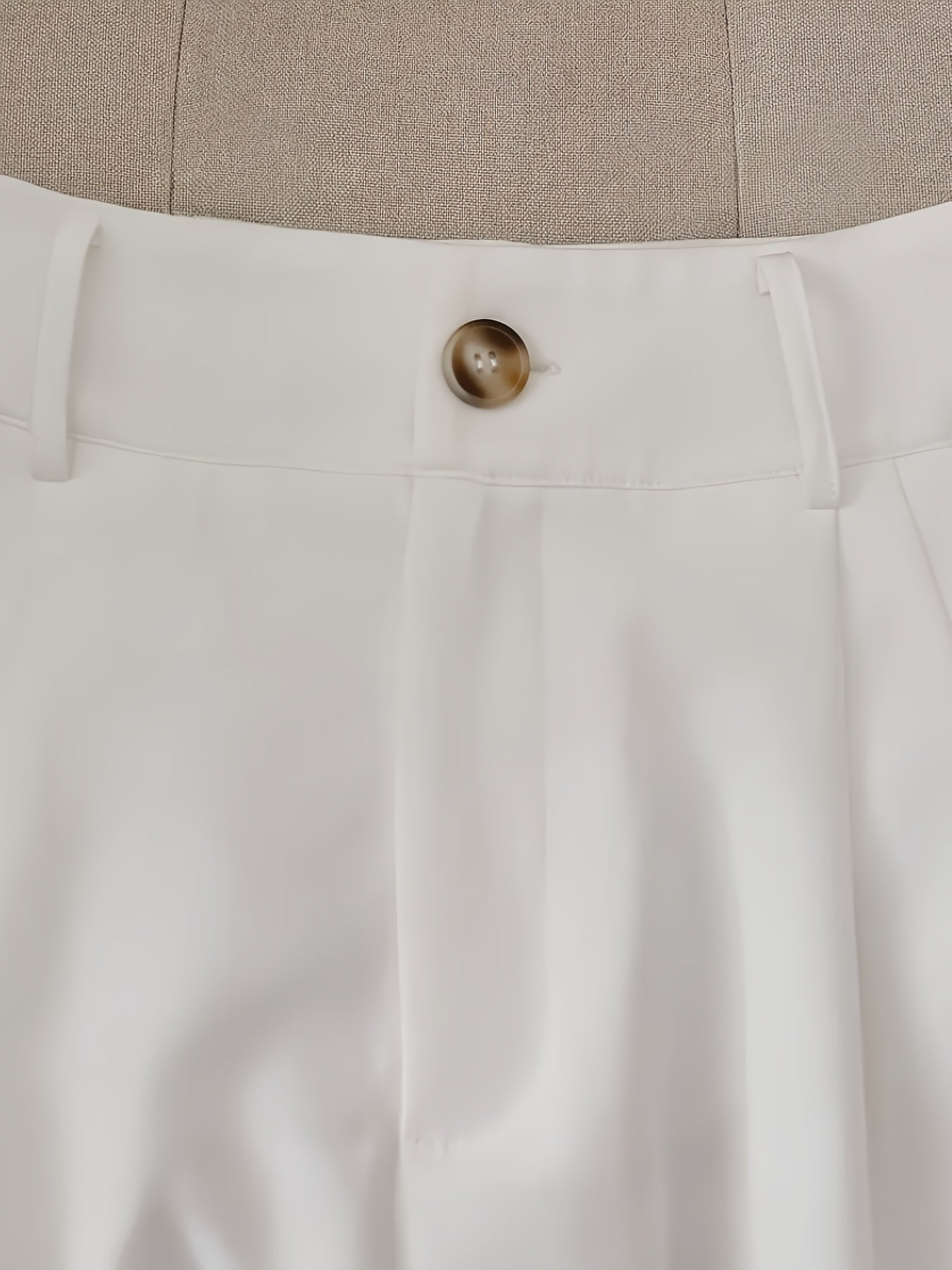 Women'S Elegant Solid Color High-Waisted Shorts - Non-Stretch Polyester, Loose Fit with Side Pockets, Perfect for Casual Spring & Summer Attire, Everyday Commute Essentials, Everyday Shorts|Casual Style|Polyester Fabric