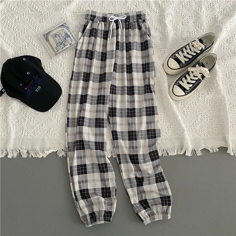 Velvet Rebel Plaid Trousers