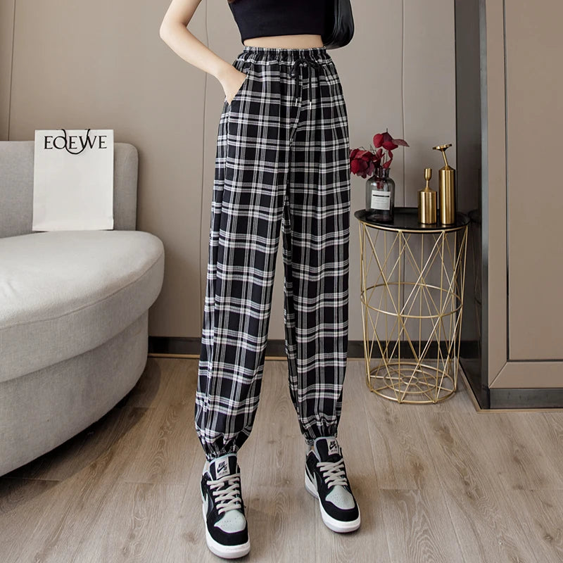 Velvet Rebel Plaid Trousers