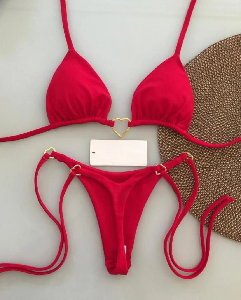 VelvetLuxe Halter Bikini