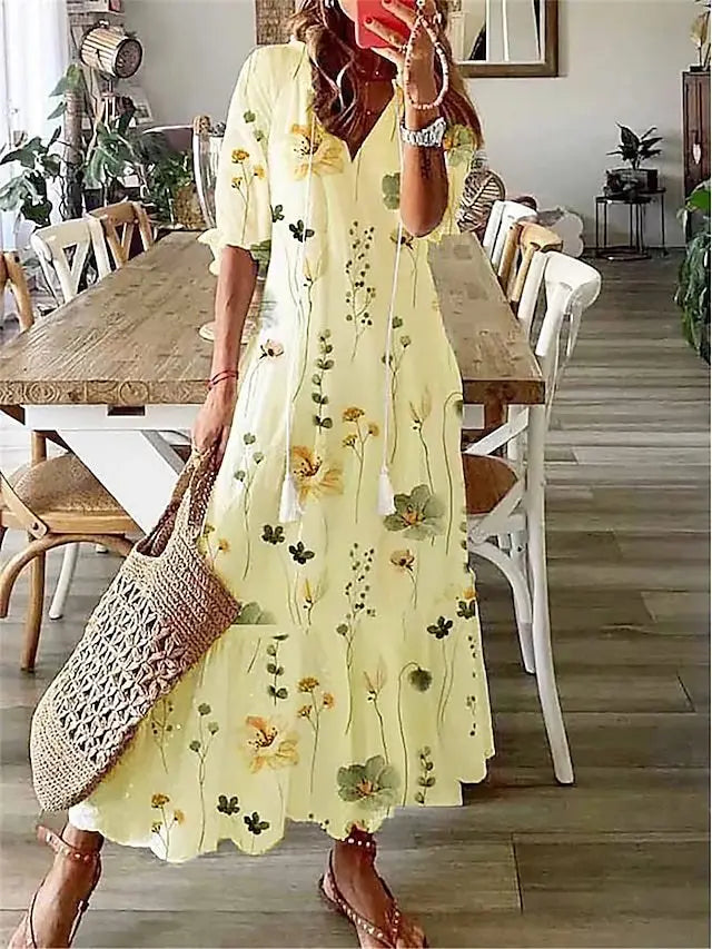Velvet Spring Dream Long Dress