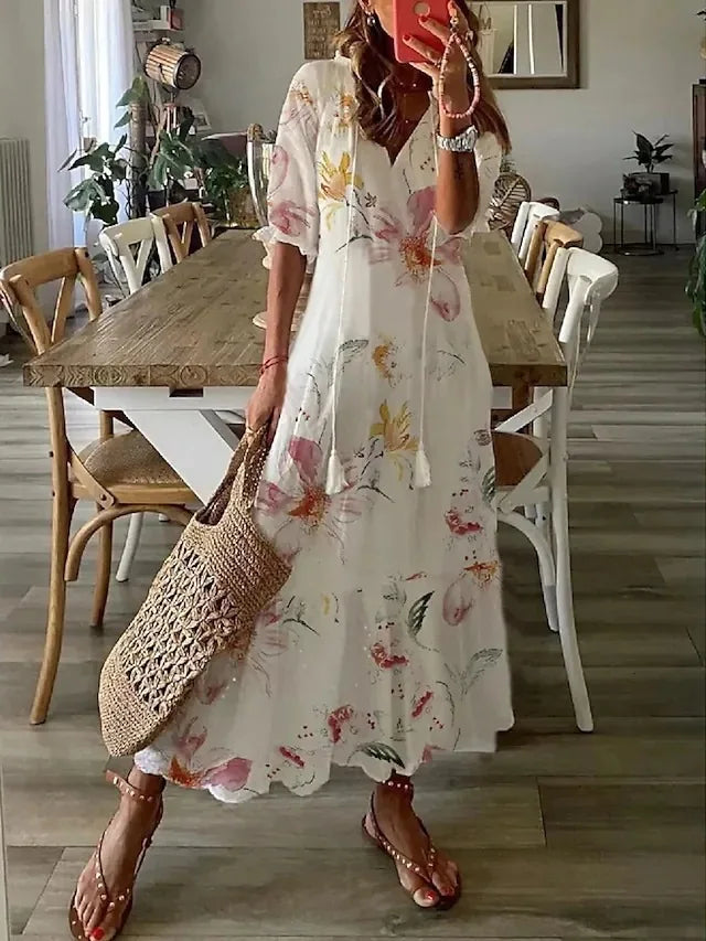 Velvet Spring Dream Long Dress