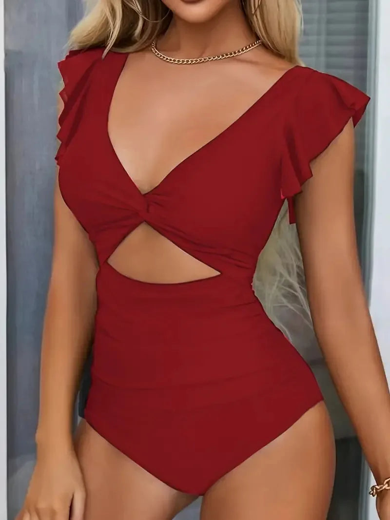 VogueFit V-Neck Swimsuit