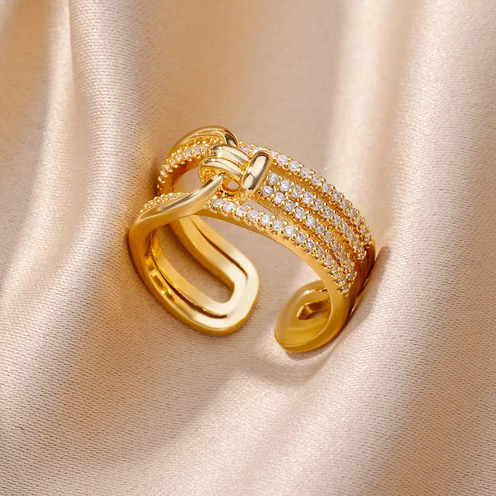 Velvet Celestial Zircon Ring 🌙