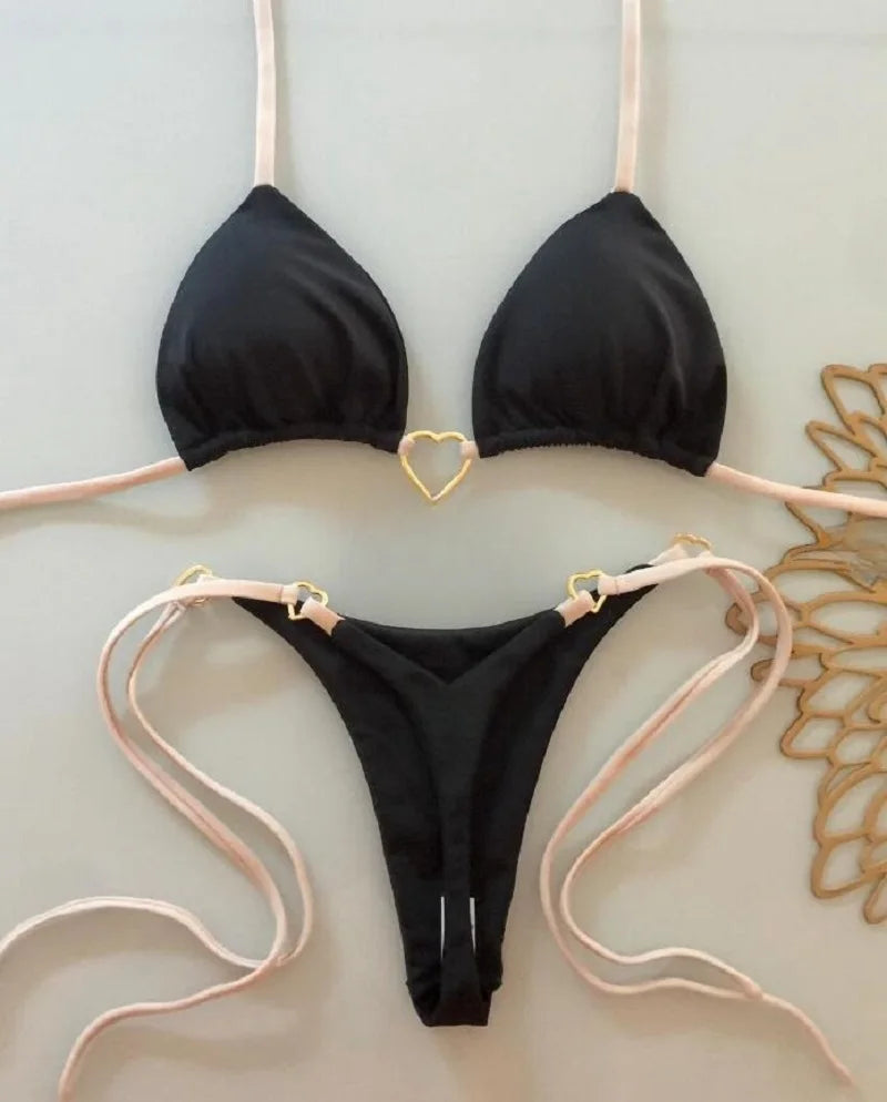 VelvetLuxe Halter Bikini