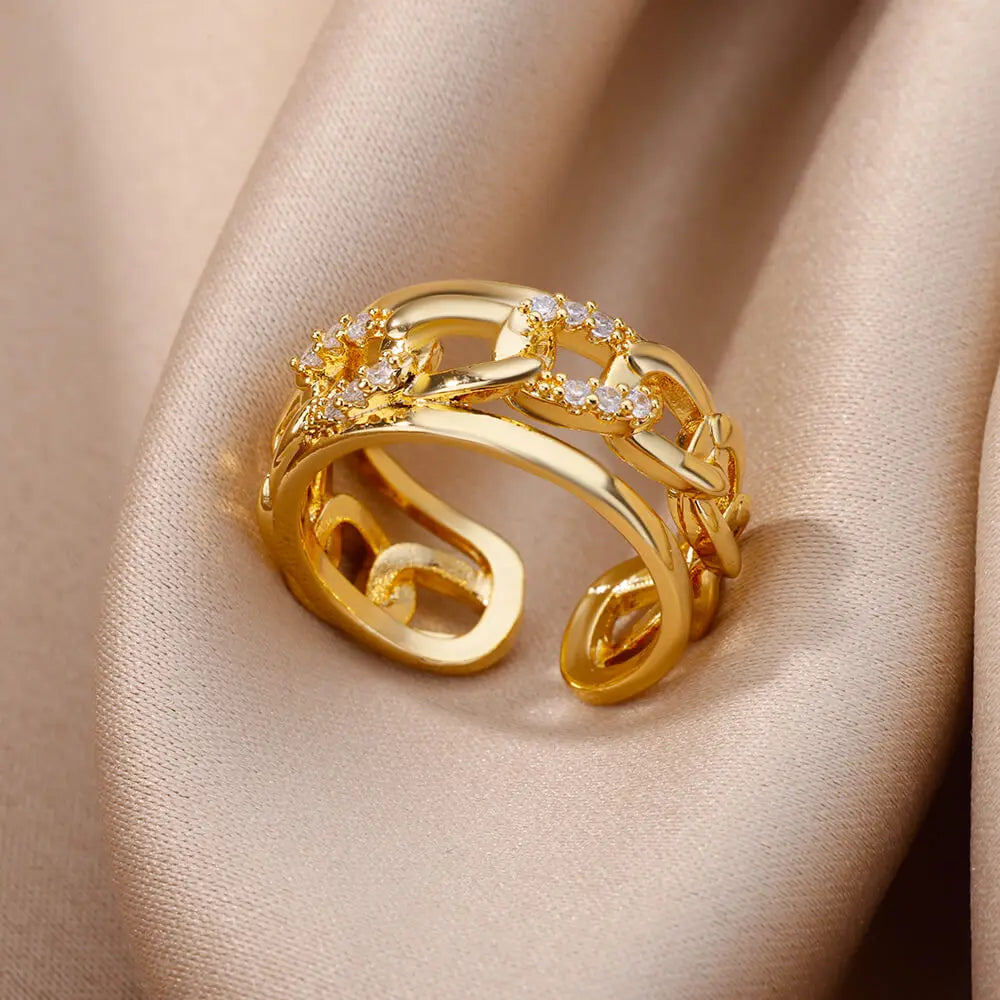 Velvet Celestial Zircon Ring 🌙