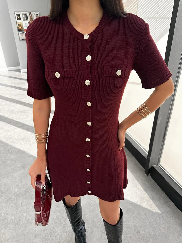 Velvet Chic Knit Dress