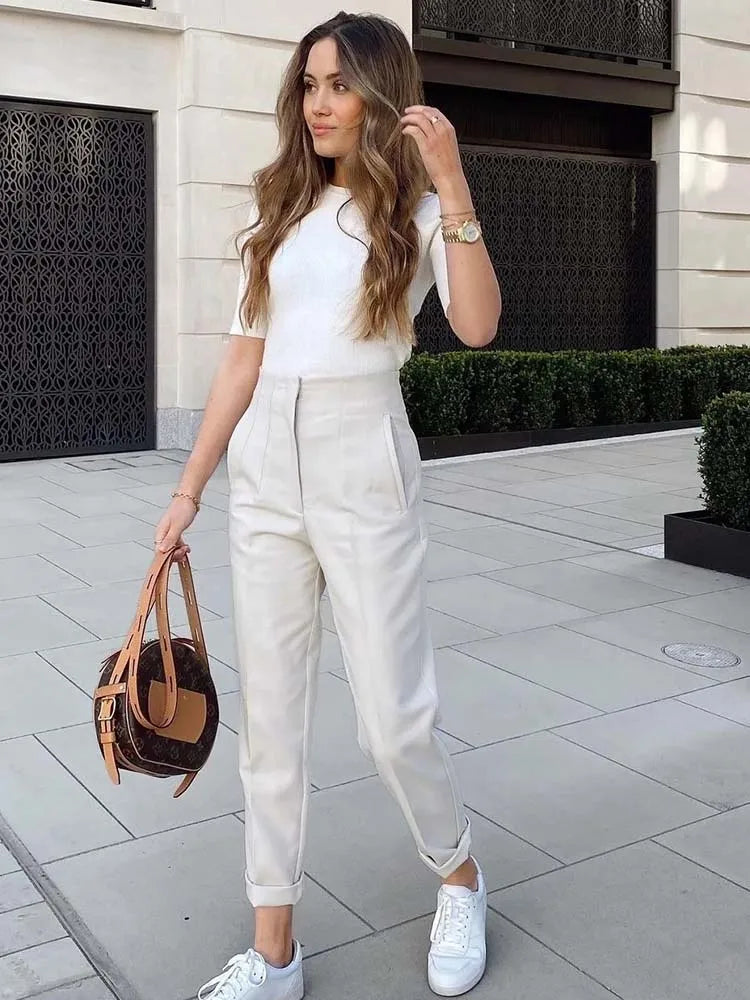 VelvetEdge SeamFit Trousers