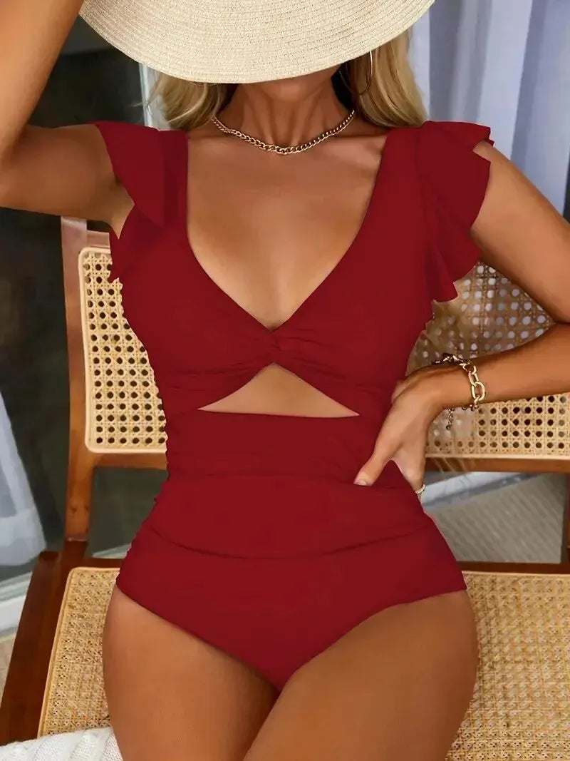 VogueFit V-Neck Swimsuit