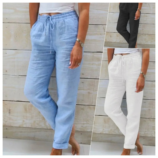 ChicLinen Loose Pants
