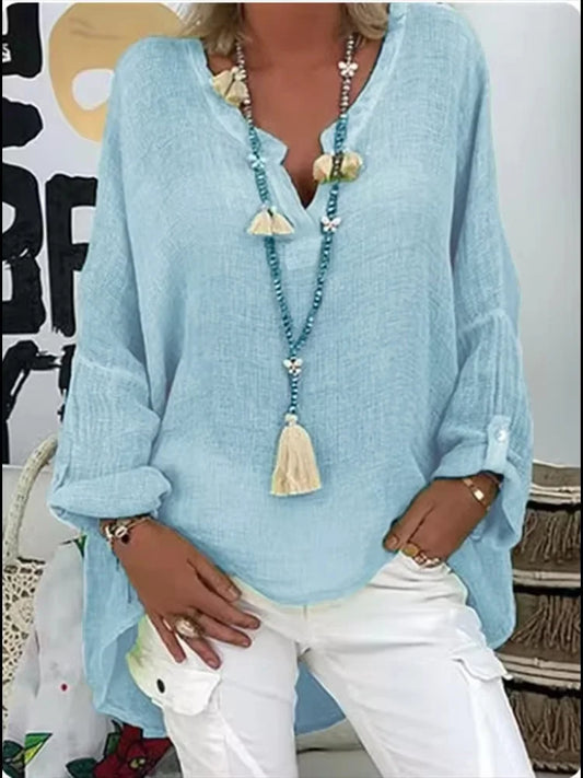 VelvetFlow Casual Tunic